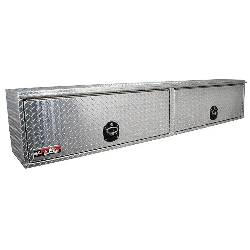 Westin Brute Heavy-Duty Aluminum Top Sider Rack — 16×96 Inches With Flip-Up Doors 1